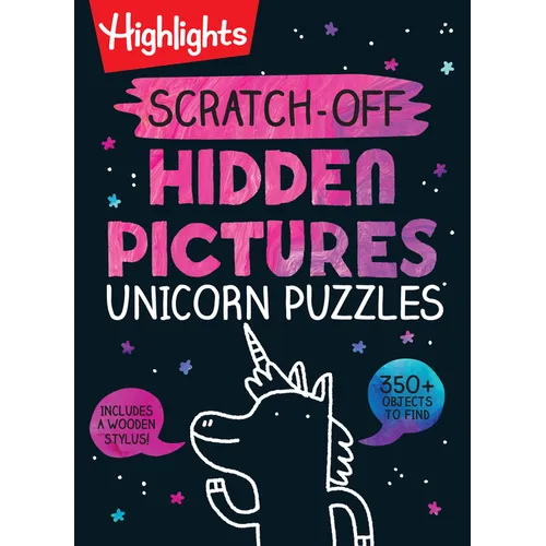 Scratch-Off Hidden Pictures Unicorn Puzzles