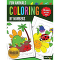 Fun Animals Coloring By Numbers: 50 Animals One-Sided Pages