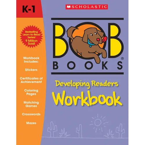 Bob Books - Developing Readers Workbook Phonics, Writing Practice, Ages 5 and Up, Kindergarten, Second Grade (Stage 3: Developing Reader)