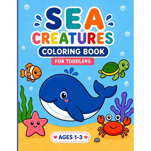 Sea Creatures Coloring Book for Kids