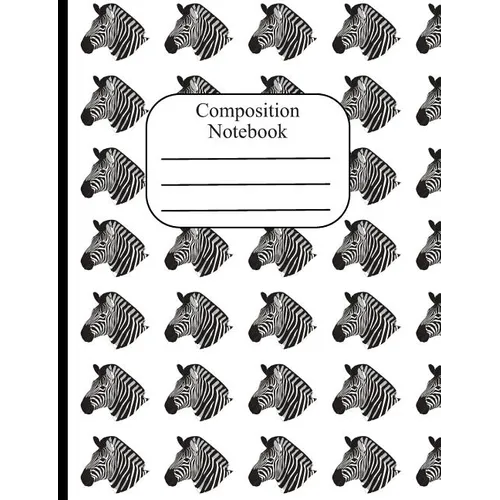 Composition Notebook: Zebra Polka Dot Wide Ruled Composition Book - 120 Pages - 60 Sheets