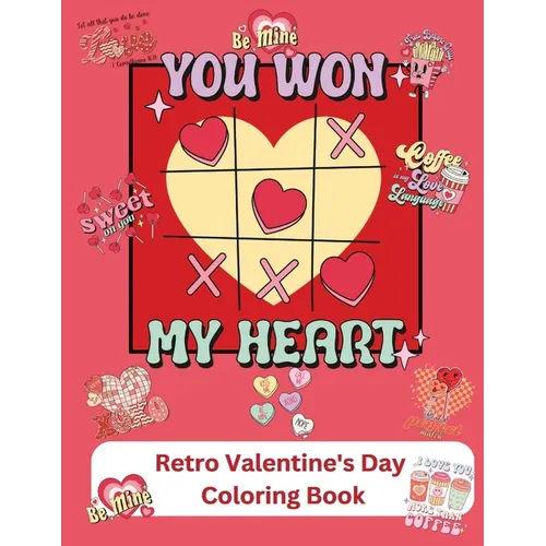 Retro Valentine's Day Coloring Book