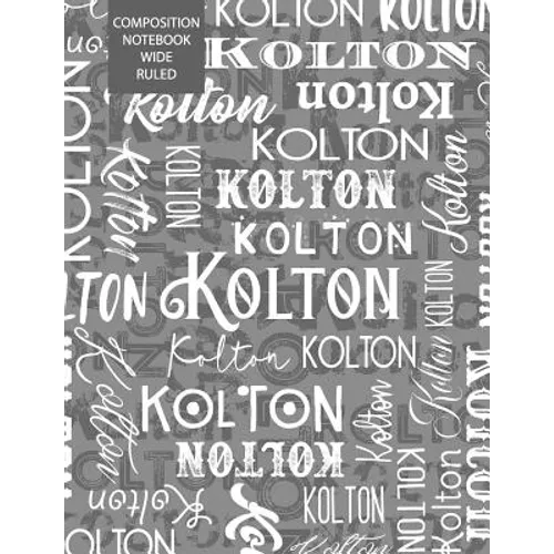 Kolton Composition Notebook Wide Ruled