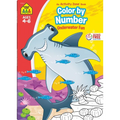 School Zone Color by Number Underwater Fun Workbook
