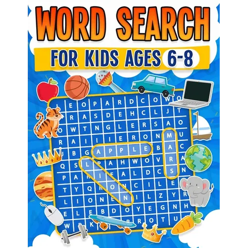 Word Search for Kids Ages 6-8 100 Fun Word Search Puzzles Kids Activity Book Large Print Paperback