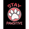Stay Pawsitive: Funny Quotes and Pun Themed College Ruled Composition Notebook
