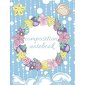 Composition Notebook: Tropical Beach Design, Collage Ruled Pages