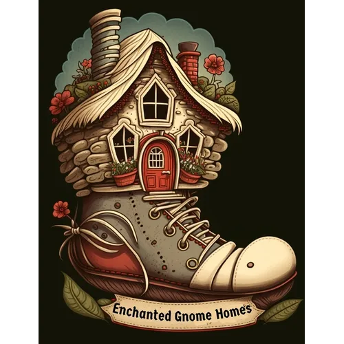 Enchanted Gnome Homes: A Coloring Book of Whimsical Gnome Homes and Enchanted Fairy Houses