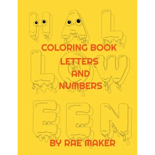 Halloween Coloring Book Letters and Numbers