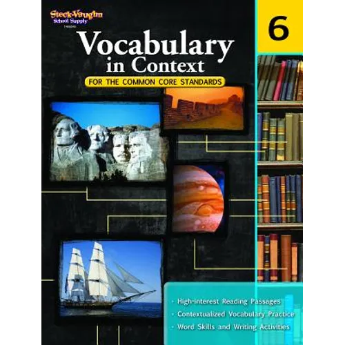 Vocabulary in Context for the Common Core Standards Reproducible Grade 6