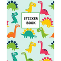 Sticker Book: Dinosaurs Themed Book for Kids Large Size 100 pages